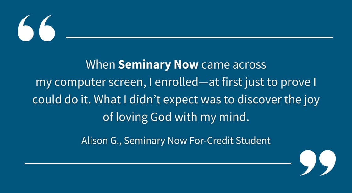 Alison G. Quote - Seminary Now